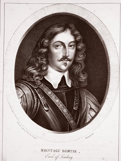 Montagu Bertie, Earl of Lindsey, zugeschrieben Fauconnier, graviert von de Langlume von Anthony van Dyck